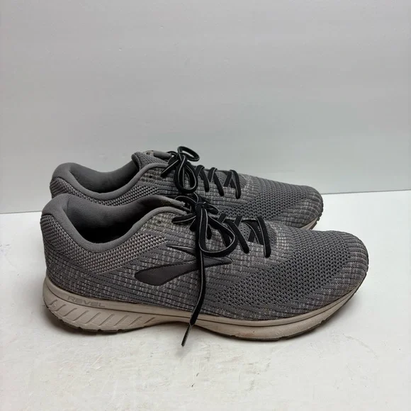 Brooks Men's Gray Running Shoes Revel 3 size 13 - Picture 4 of 14